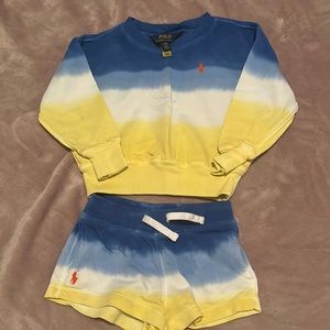 Toddler Girl Polo 2 pc Short Set